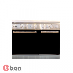 Cuisinière à gaz de marque Innova model IN-800 à 5 Foyers  En noir avec 60 x 90 cm de dimension Avec Porte Gaz 2023-09-23 2