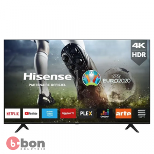 Télévision Hisense 65 pouces 4k Ultra HD model 55A7100 noir avec connecteur USB et HDMI en vente au cameroun 2023-09-22