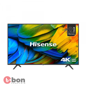 Télévision smart Hisense 58 pouces 4k Ultra HD model 55A7100 noir avec connecteur USB et HDMI 2024-03-01