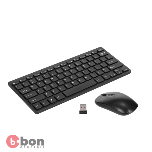 Mini clavier de model KM901 78 touches et souris Combo 2.4G sans