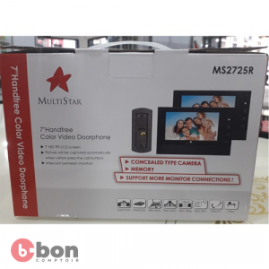 interphone videophone en couleur-multistar- de model MS2725R avec 2 postes 2023-12-01