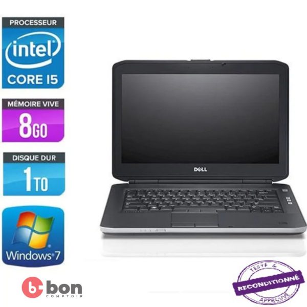 Laptop de marque DELL LATITUDE/ Intel core i5 / RAM 8 Go et 1000 Go HDD (occasion) en vente au Cameroun