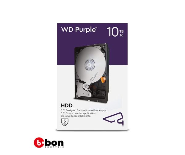 Disque dur camera 10TB HDD WESTERN DIGITAL 3.5 10To purple En Vente au Cameroun 2024-04-27 2