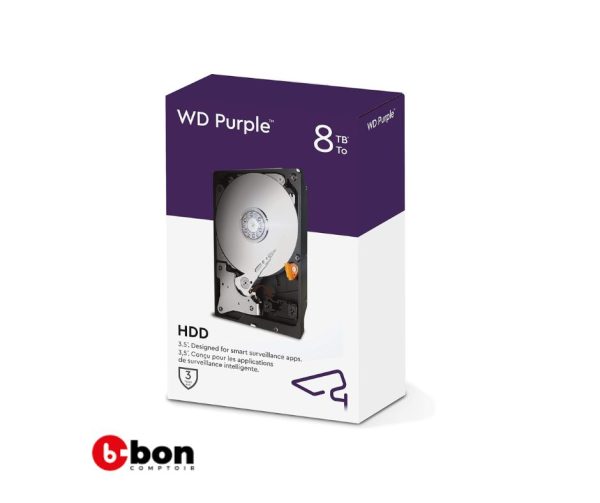 Disque dur camera de Surveillance 8TB HDD WESTERN DIGITAL 3.5 8To purple en Vente au Cameroun 2024-04-27 2