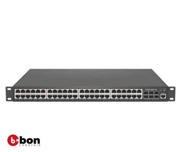 COMMANDO Soldier C3000 48GE
Full PoE/PoE+, 6x10G SFP+
Uplinks, 800W, Routing Switch
en vente au Cameroun