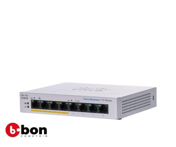 Cisco Business CBS110-8PP-D Unmanaged Switch-8 GE Ports(Partial PoE)
en vente au cameroun