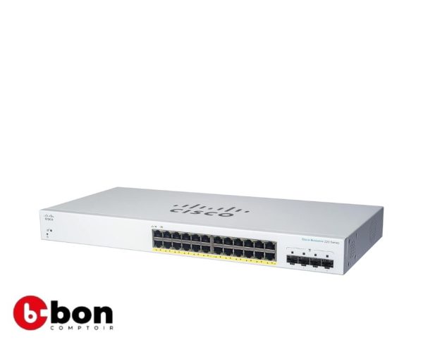 Cisco Business CBS220-24T-4G Smart (Switch 24 GE Ports-4x1G SFP)
en vente au cameroun