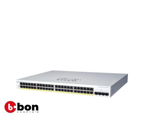 Cisco Business CBS220-4 8T-4G Smart Switch 48 GE Ports-4x1G SFP 
en vente au cameroun