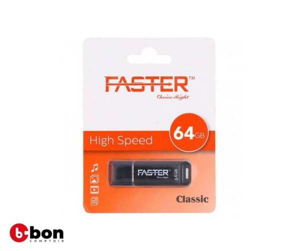 Clé USB Faster Classic 2.0 64GB (FU-217)
en vente au Cameroun