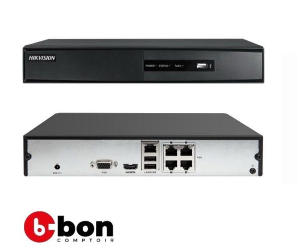 Hikvision DS-7104NI-Q1/4P(C ) 
4-channel NVR Video Recorder
en vente au Cameroun