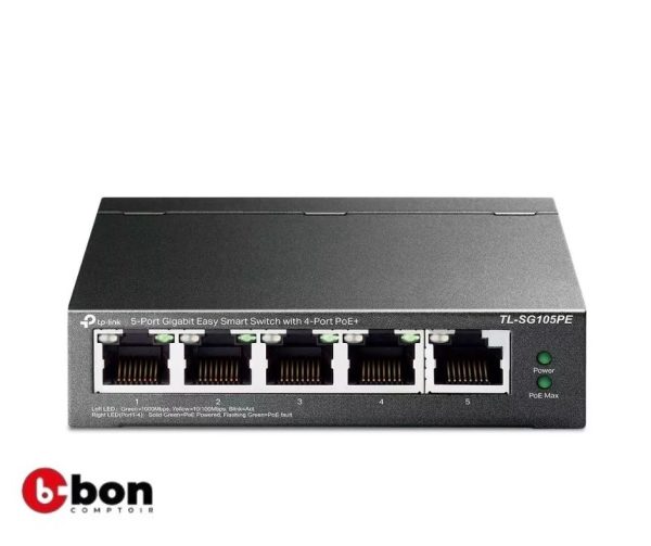 SWITCH TPLINK SG100SP 5 PORT GIGA POE 
en vente au cameroun