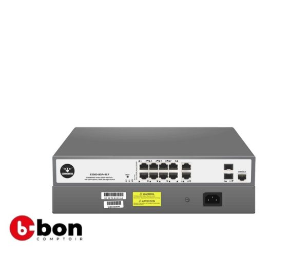 Switch COMMANDO Soldier E2000 8GE Full PoE/PoE+, 2GE+2SFP Uplinks, 150W en vente au cameroun
