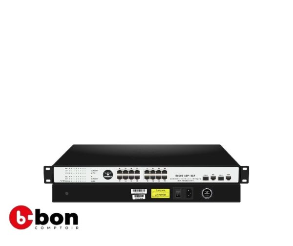 Switch COMMANDO Scout E1000 16FE Full PoE/PoE+, 2GE/2SFP Combo Uplinks, 260Wen vente au cameroun