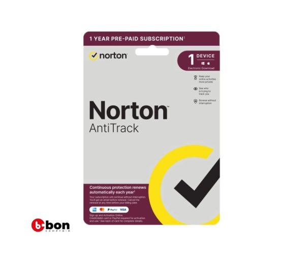 Norton AntiTrack 1appareil 1ans en vente au cameroun