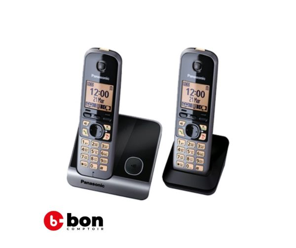 Téléphone sans fil à deux combinés panasonic kxtg6712 en vente au Cameroun