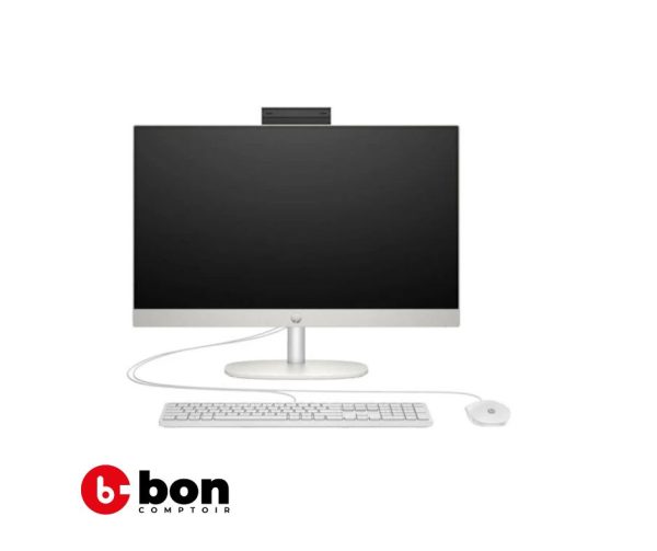 HP All-in-One 13 - Ordinateur de bureau écran FHD 23,8'' (Intel Core i3-N300, 8 Go de RAM, SSD 512 Go, Intel UHD Graphics, sans système d'exploitation) en vente au Cameroun