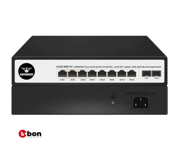 Switch COMMANDO E1100-8MP-2X  Scout E1100 8x2.5G Full PoE/PoE+  en vente au Cameroun