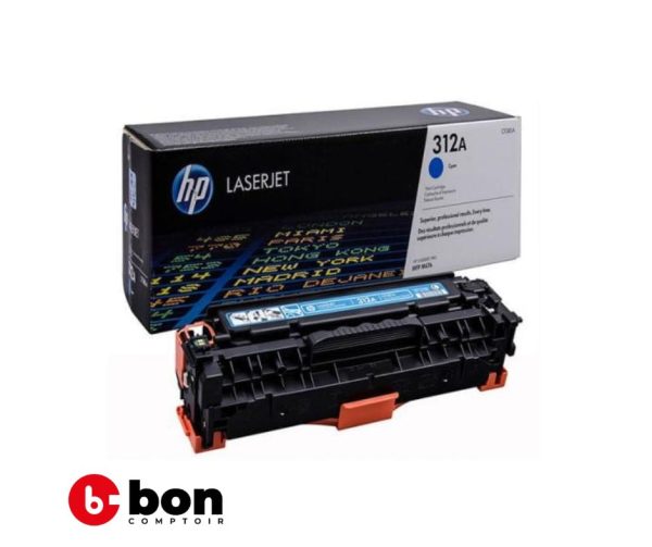 Cartouche de toner cyan HP 312A LaserJet d'origine, CF381 en vente au Cameroun