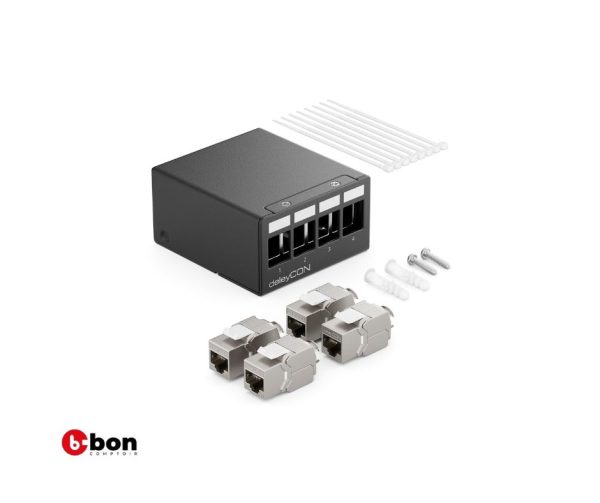 Panneau de Brassage deleyCON 4 Ports Set avec Modules Keystone CAT7  en vente au cameroon