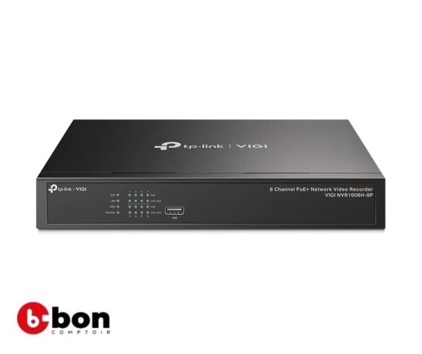 Enregistreur vidéo en réseau VIGI TP-LINK ( NVR1008H) en vente au cameroun