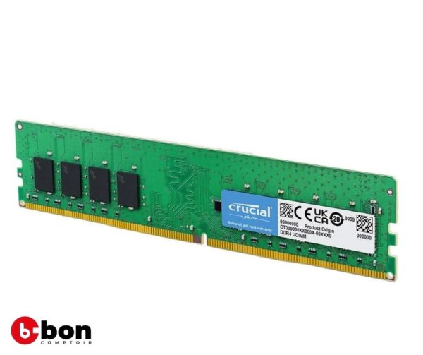Mémoire vive Crucial 8 Go DDR4 Desktop 3200 MHz en vente au Cameroun