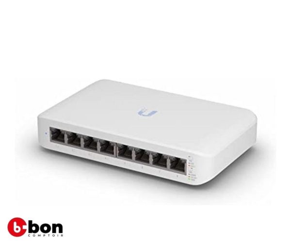 Commutateur Gigabit Ubiquiti 8 ports avec 4 ports PoE+ 802.3at USW-Lite-8-PoE