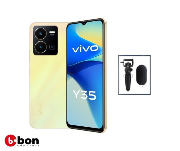 Téléphone Vivo Y35 4G Dawn Gold, 8GB RAM, 128GB
en vente au Cameroun