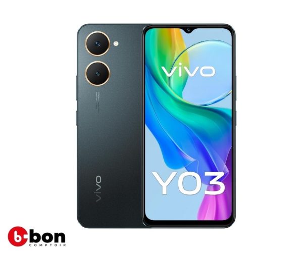 Téléphone Vivo Y03 4G Dual SIM Space Black 4GB RAM 128GB en vente au Cameroun