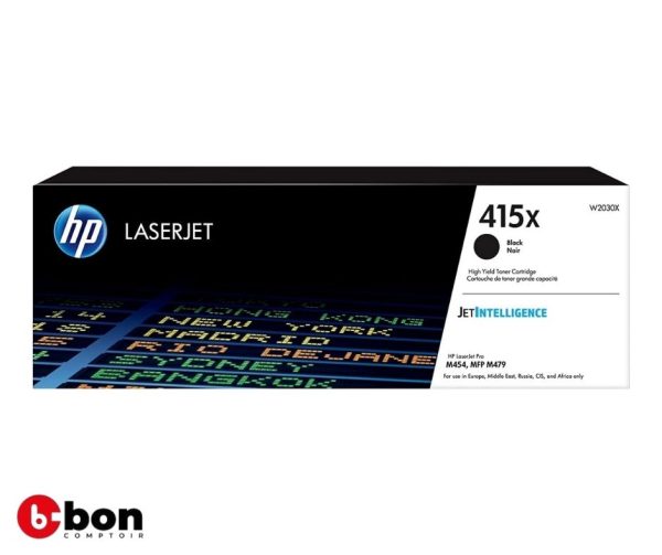 Cartouche toner HP 415X W2030A Noir grande capacité Authentique en vente au Cameroun