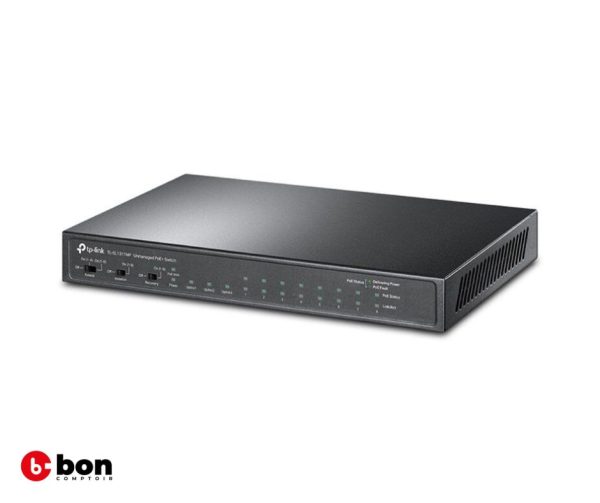 Tp-Link 8-Port 10/100Mbps + 3-Port Gigabit Desktop Switch with 8-Port PoE+TL-SL1311Pen vente au cameroun