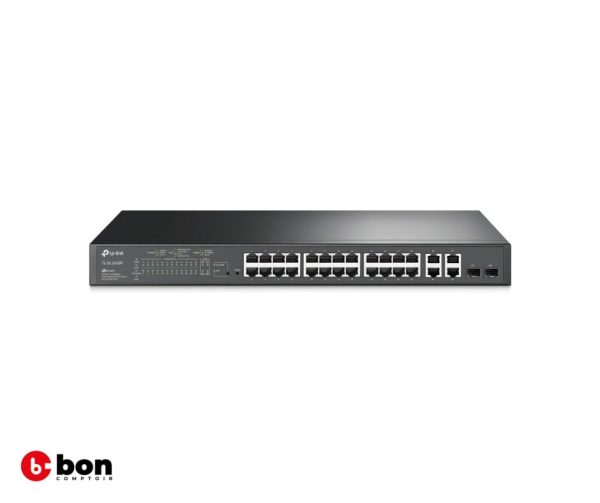 Tp-Link 24-Port POE + 4-Port Gigabit Smart Switch TL-SL2428P
en vente au cameroun