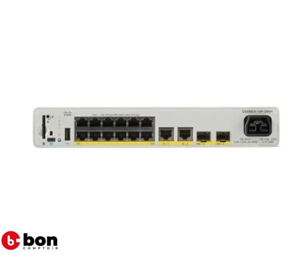 Switch Cisco Catalyst C9200CX 12P 2X2G E
en vente au cameroun