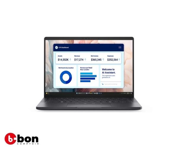 Ordinateur portable Dell Pro 13 Premium PA13250/Ultra 7 266 V/16 Go/SSD Gen4 512 Go/13,3" 
en vente au Cameroun